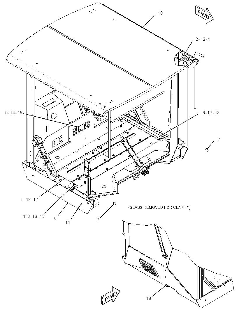CAB GP-NON-ROPS 3057178 CAT