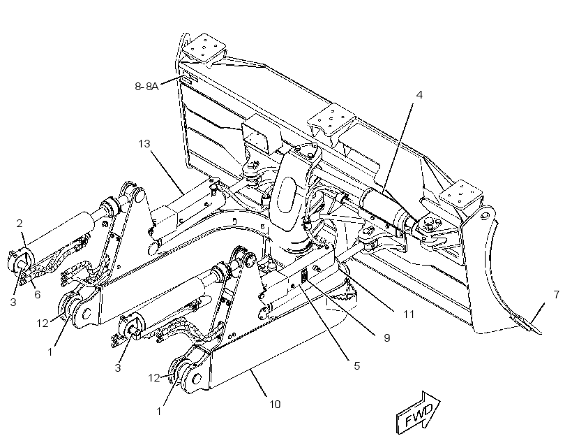 BULLDOZER AR-PWR ANGLE & TILT 3215600 CAT