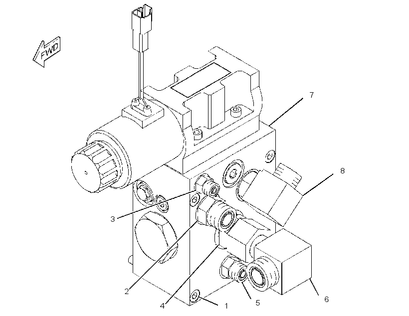 VALVE & MTG GP-FLOW DIVIDER 2610857 CAT