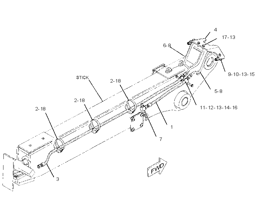 LINES GP-EXTENDABLE STICK 3310097 CAT