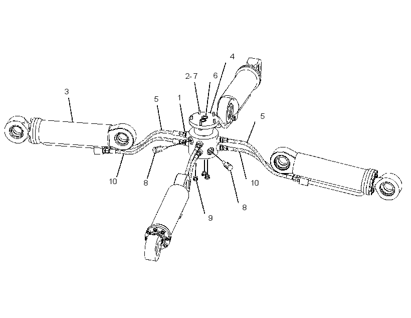 CYLINDER & LINES GP-GRAPPLE 2117401 CAT