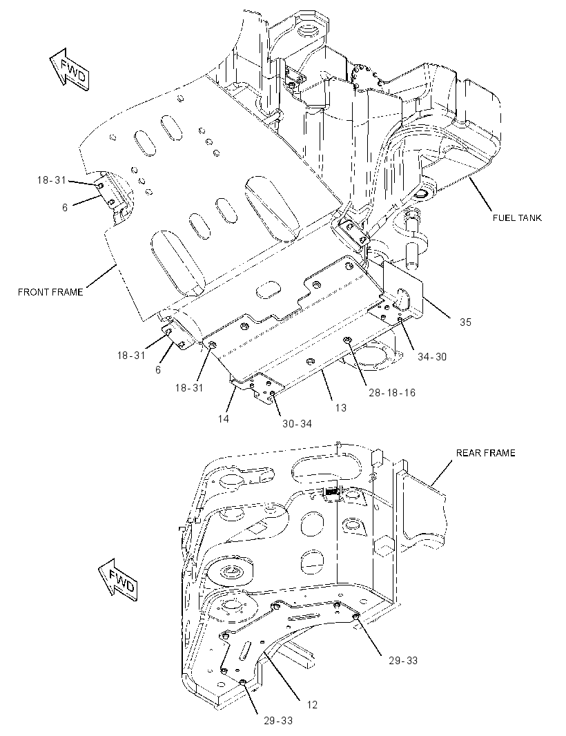 MOUNTING GP-FUEL TANK 3438030 CAT