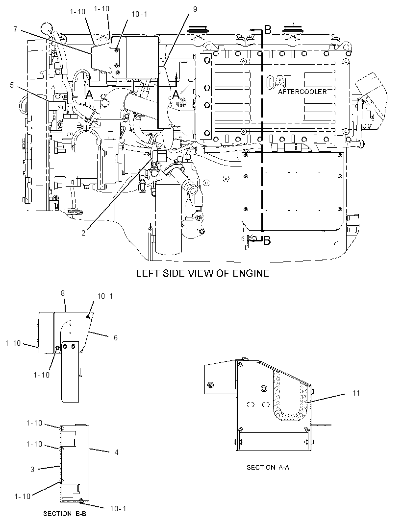 GUARD GP-ENGINE 3431881 CAT