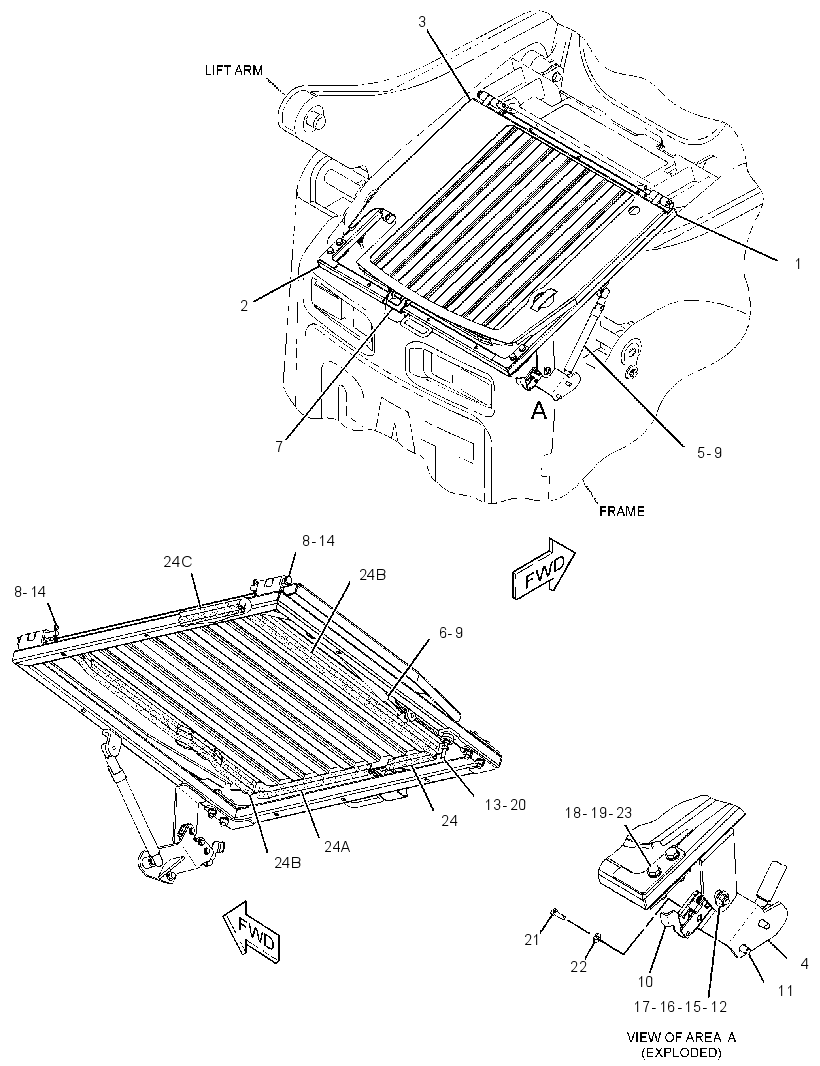 MOUNTING GP-RAD & OIL COOLER 2583542 CAT