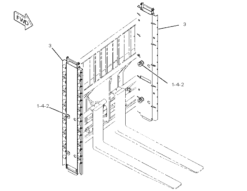 FRAME & MTG GP-CARRIAGE 3417324 CAT