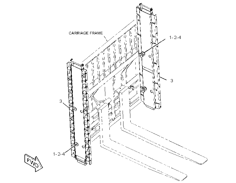 FRAME & MTG GP-CARRIAGE 2592369 CAT