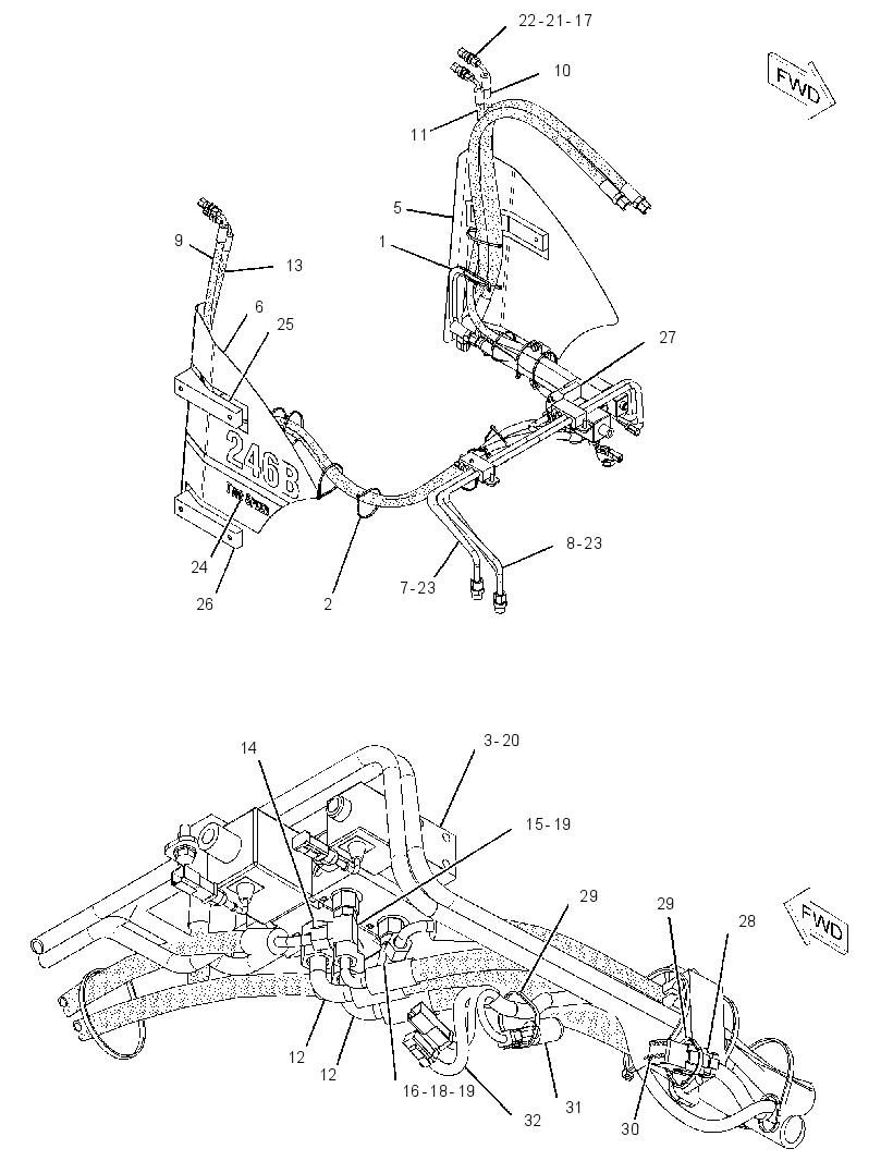 INSTALLATION GP-AUXILIARY HYD 2186752 CAT