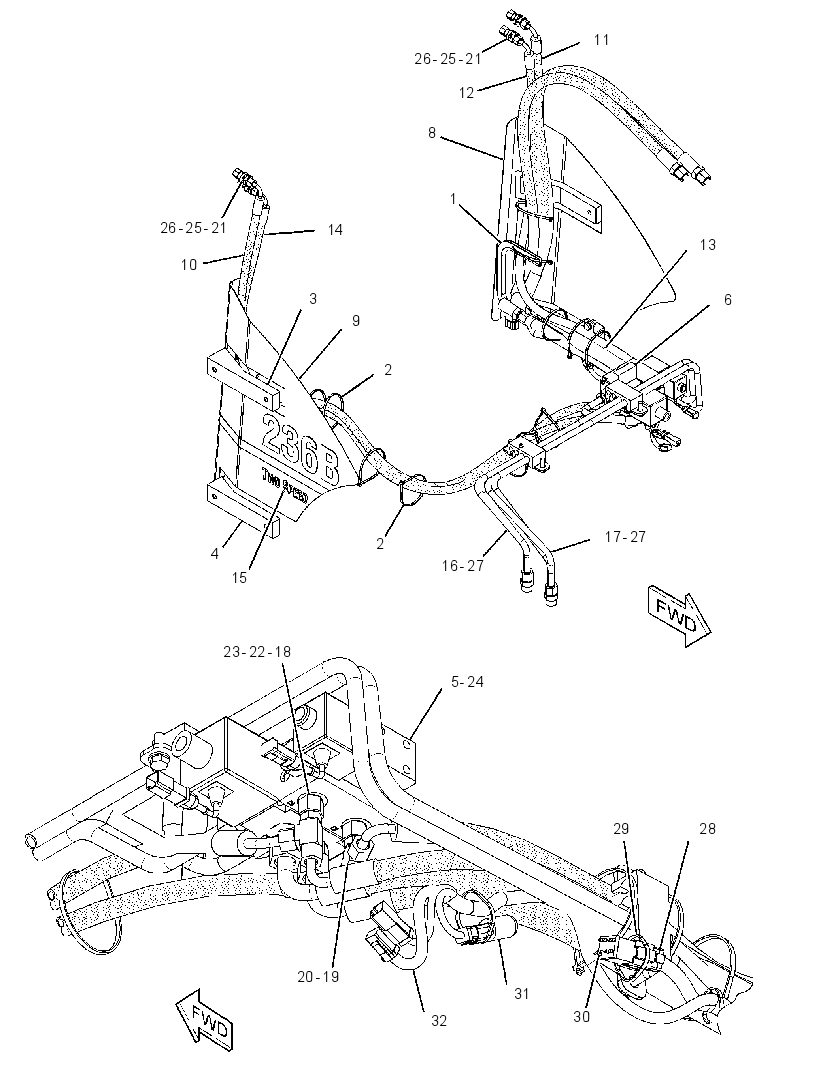 INSTALLATION GP-AUXILIARY HYD 2186751 CAT