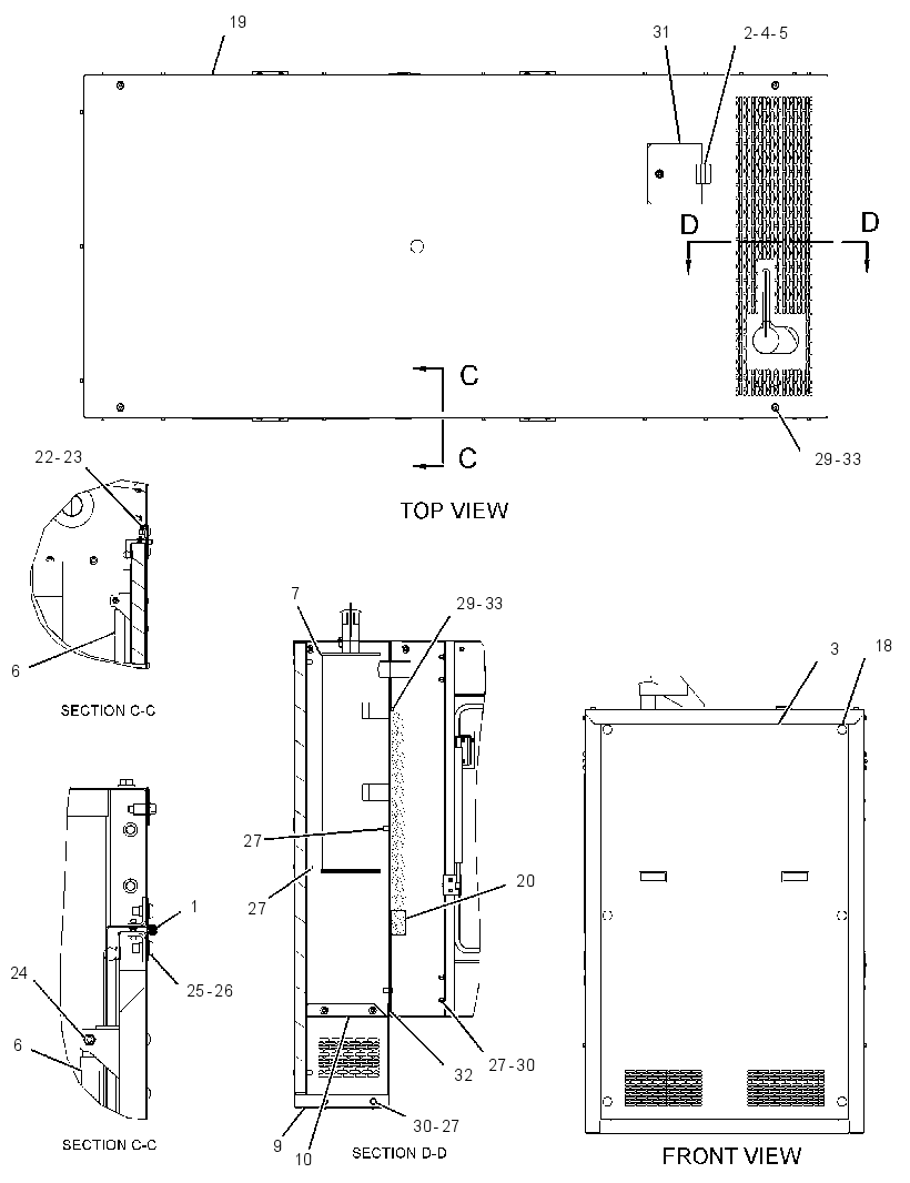 ENCLOSURE GP-GENSET 2952811 CAT