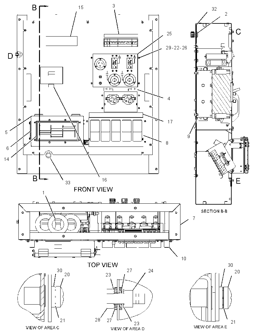 Панель электрическая 3309629 CAT