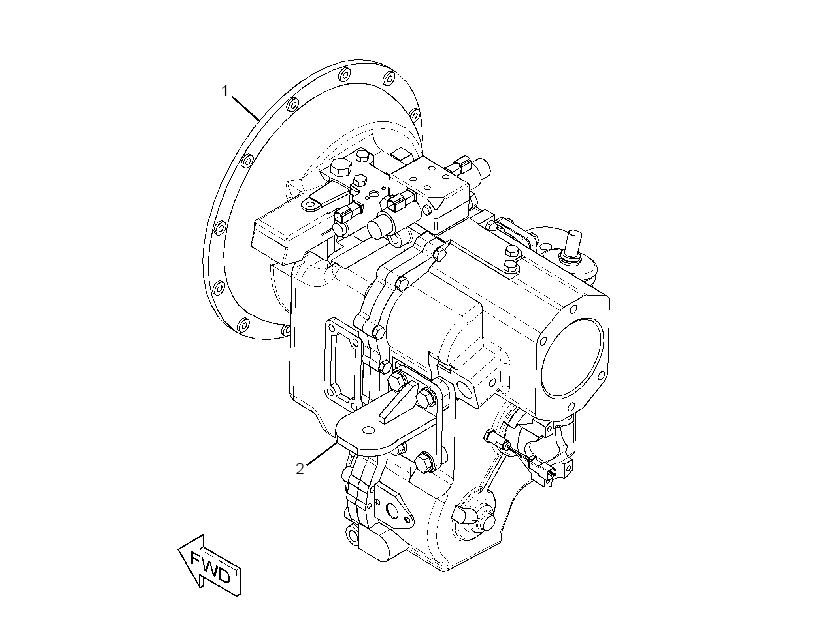 TRANSMISSION & MOUNTING GP 2712405 CAT