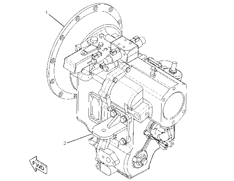TRANSMISSION & MOUNTING GP 2712406 CAT