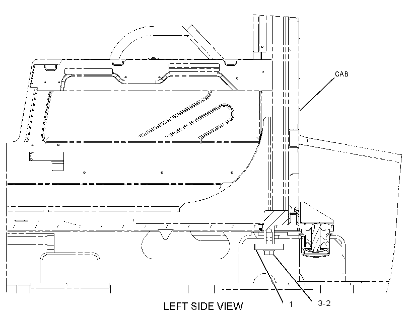 Крепление ROPS 3423624 CAT