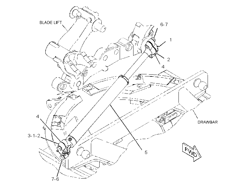 CYLINDER & MTG GP-CENTERSHIFT 3471915 CAT