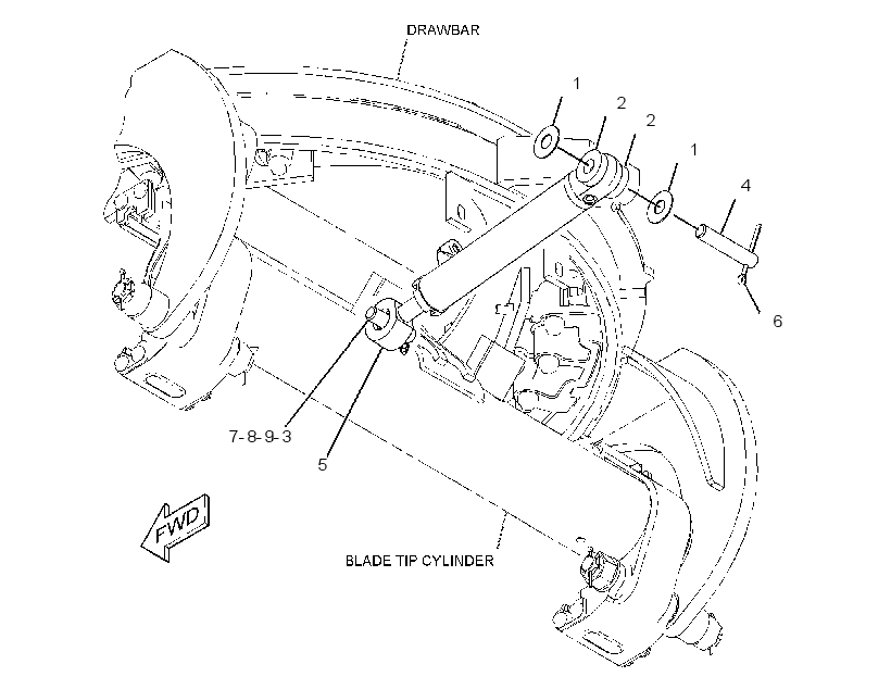 CYLINDER & MTG GP-BLADE TIP 3471952 CAT