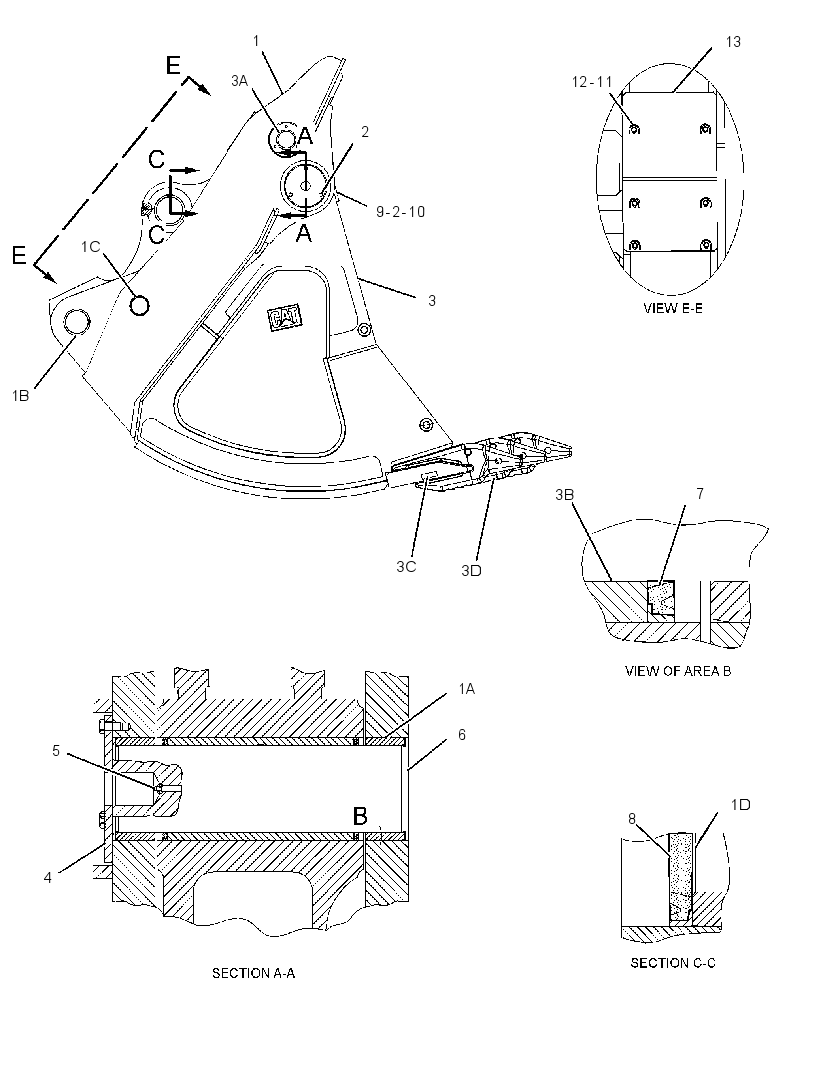BUCKET GP-FRONT SHOVEL 2354945 CAT