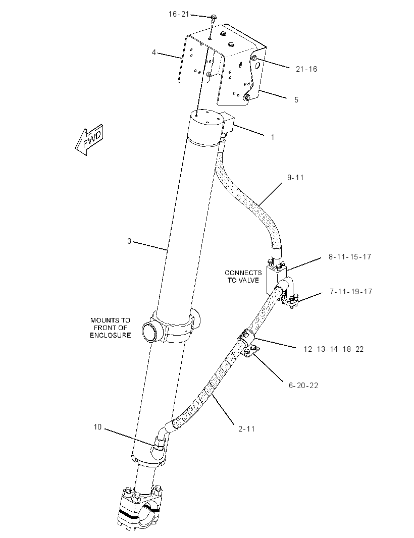 CYLINDER & LINES GP-LIFT 2587470 CAT