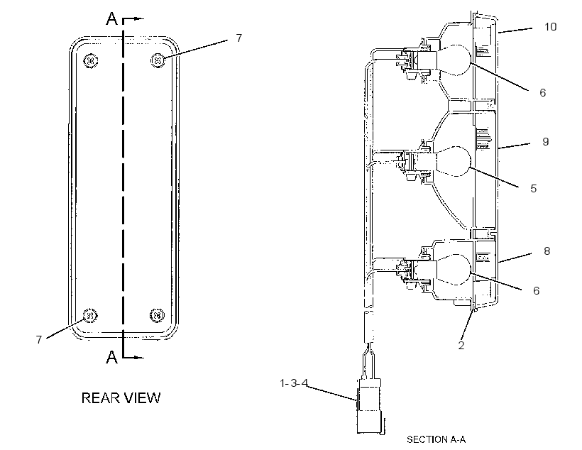 LAMP GP-REAR 2733573 CAT