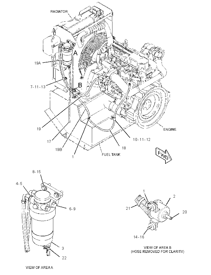 LINES GP-FUEL PUMP 3076453 CAT