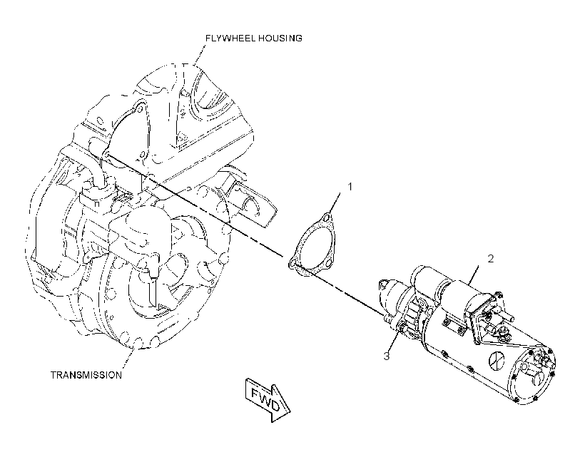 STARTING MOTOR & MTG GP-ELEC 3272265 CAT