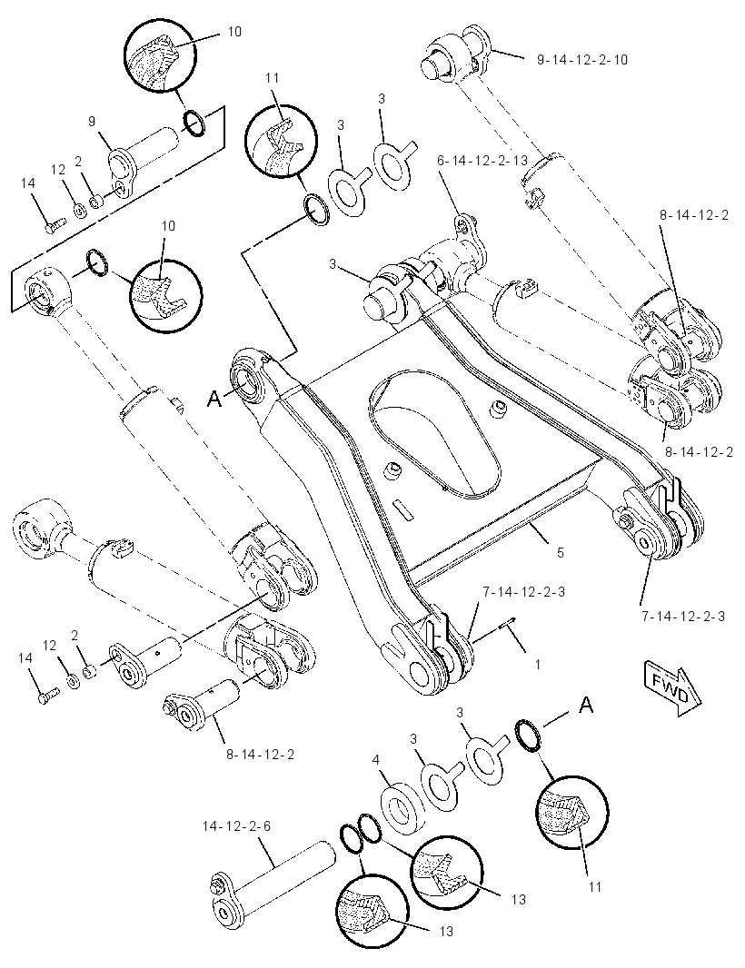 FRAME GP-RIPPER 2451211 CAT