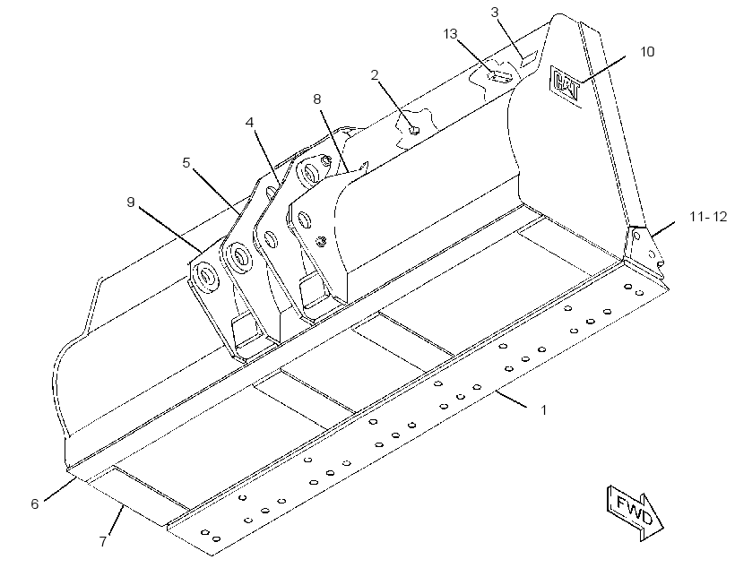 BUCKET AS-PENETRATION 2156953 CAT