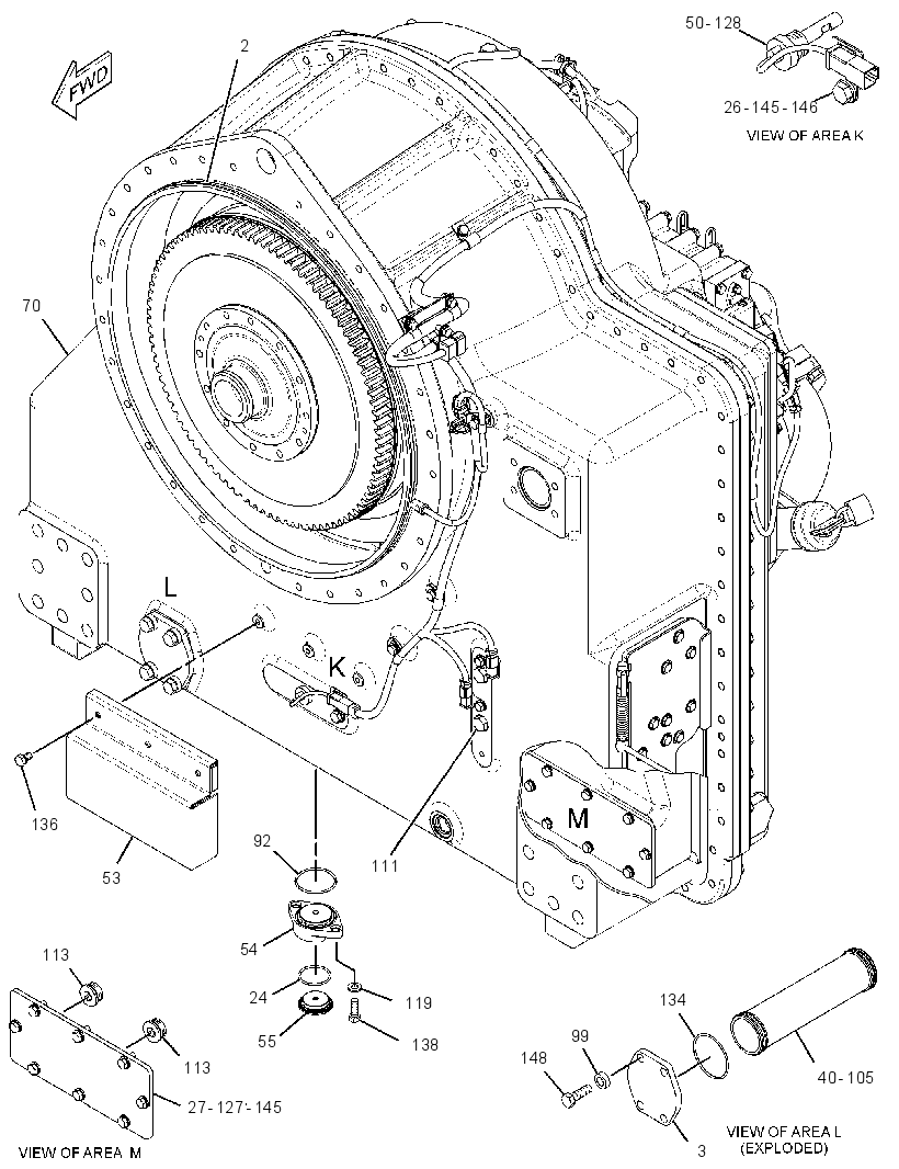 TORQUE CONVERTER AR 2794595 CAT