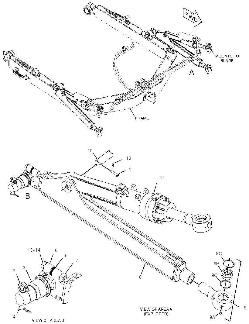 BRACE GP-BULLDOZER 3909775 CAT