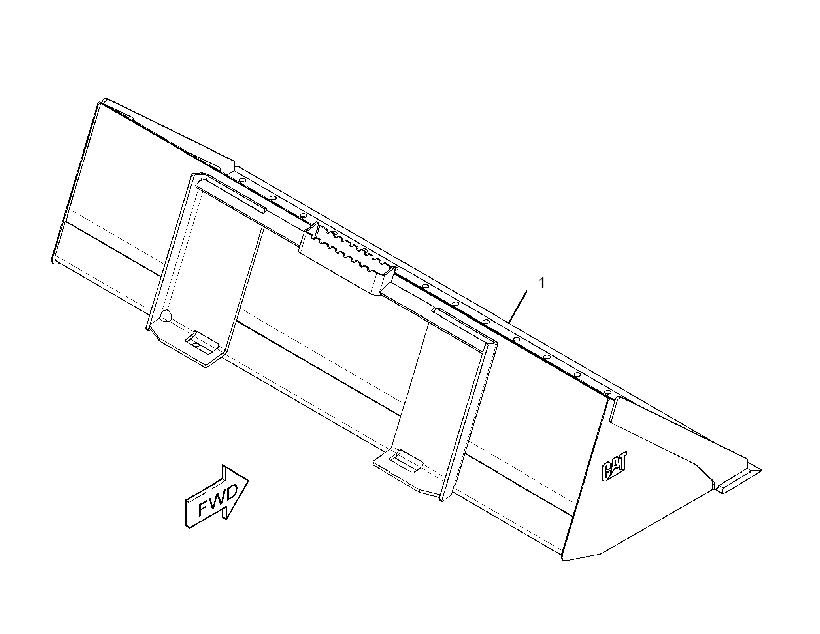 Ковш землеройный в сборе 2684089 CAT
