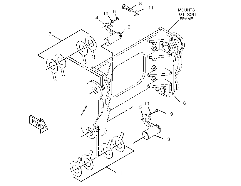 MOUNTING GP-WINCH 2653837 CAT