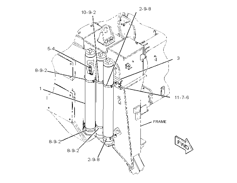 ACCUMULATOR & MTG GP-STEERING 3331456 CAT