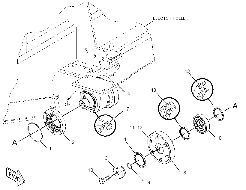 ROLLER GP-EJECTOR 2927832 CAT