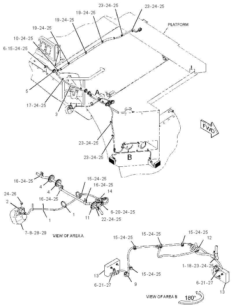 Проводка площадки 2723234 CAT