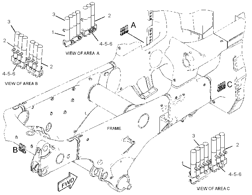 Клапан распределения смазки 3001267 CAT