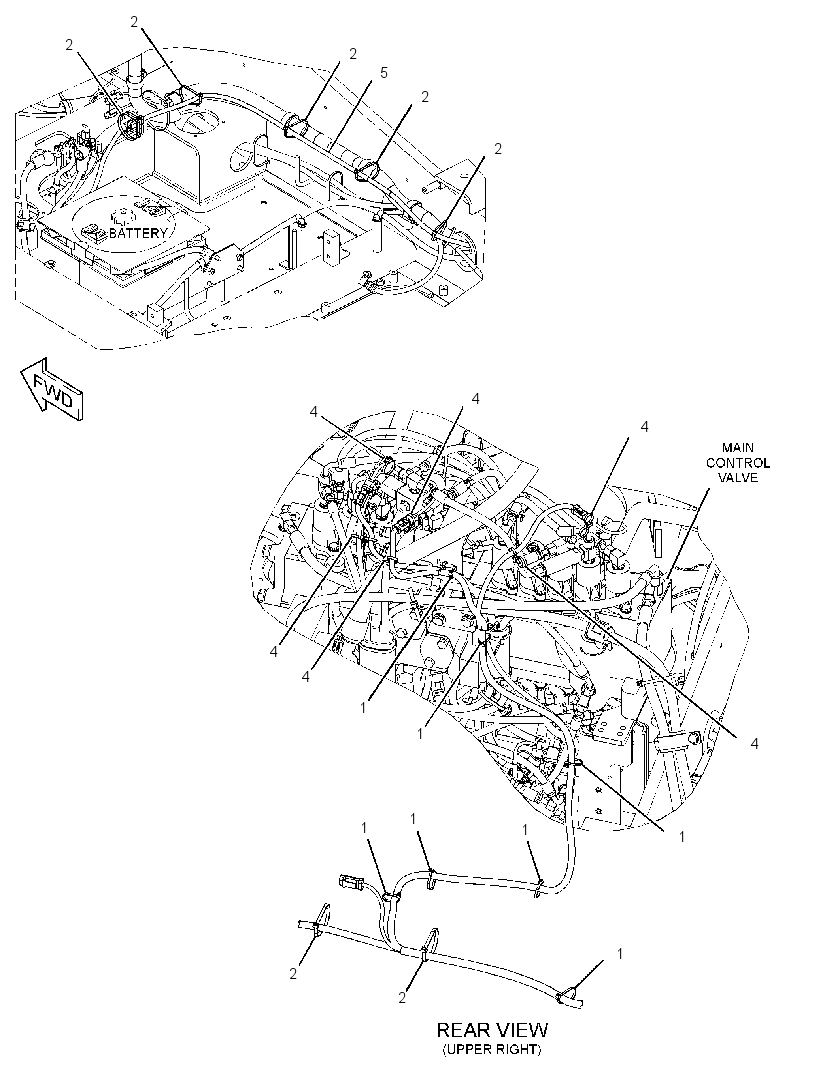 WIRING GP-BOOM FLOAT 3366204 CAT