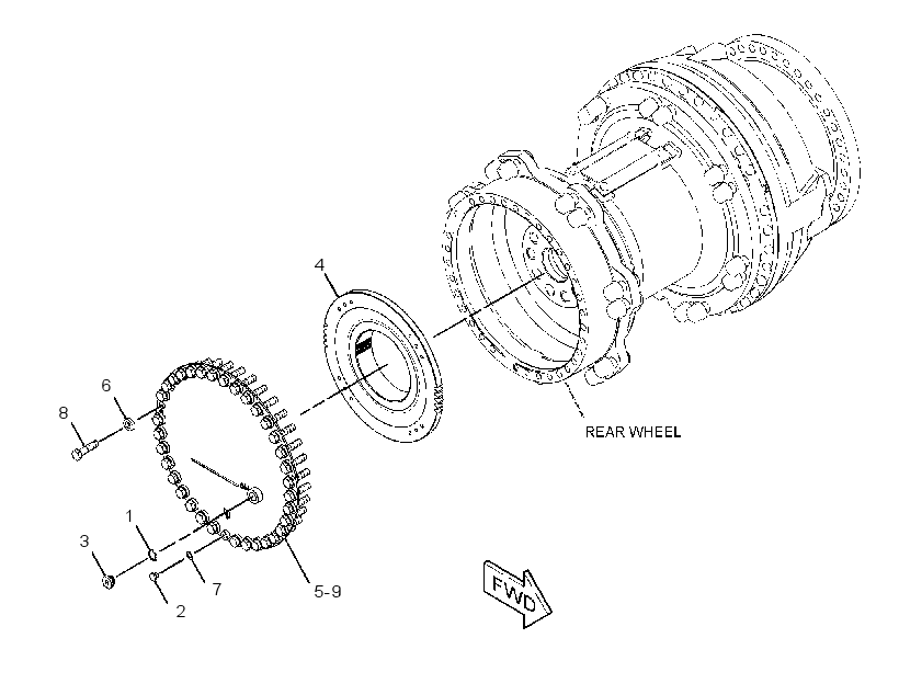 HUB GP-WHEEL 3382832 CAT