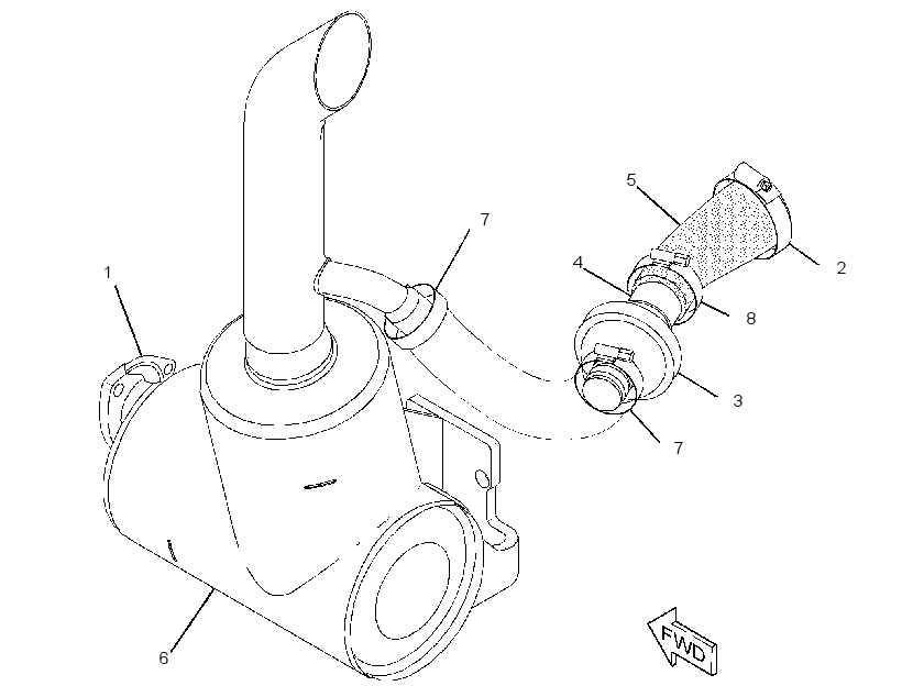 KIT-MUFFLER 3486735 CAT