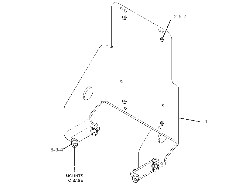 MOUNTING GP-BATTERY CHARGER 3484103 CAT