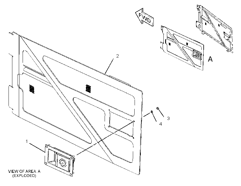DOOR GP-HOOD 2902557 CAT