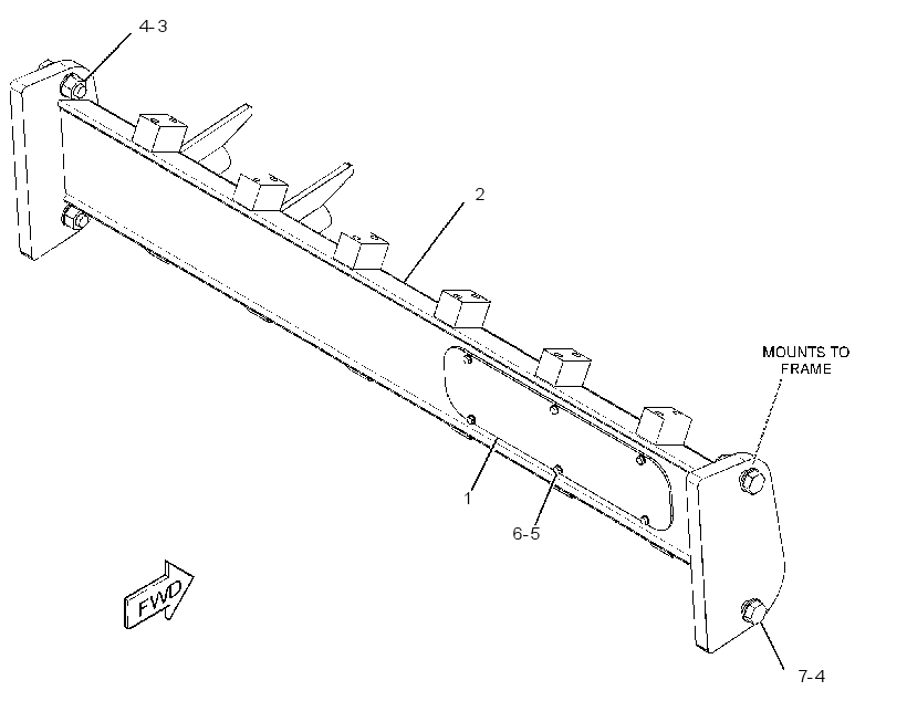 BUMPER GP 3042123 CAT
