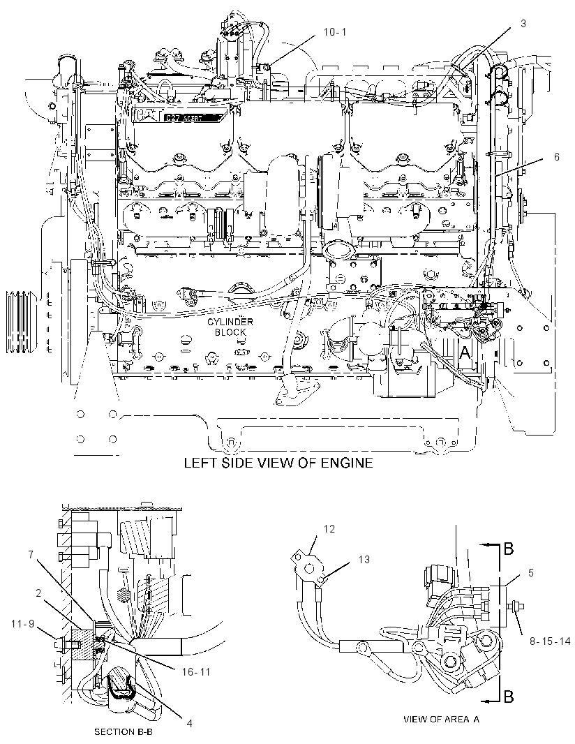 WIRING GP-AIR SHUTOFF 3156373 CAT