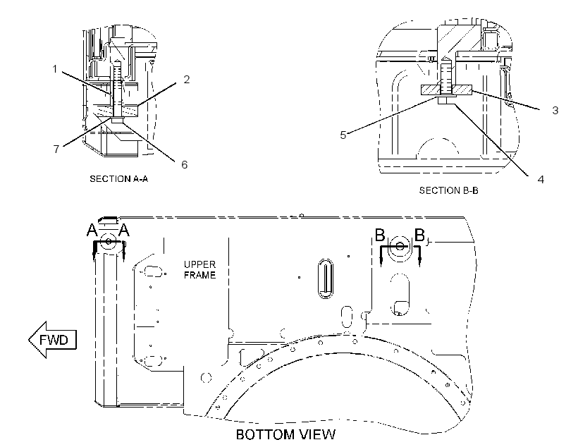 Крепление ROPS 3168927 CAT