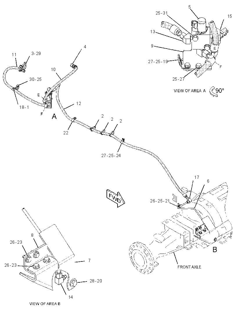 LINES GP-DIFFERENTIAL LOCK 2898928 CAT