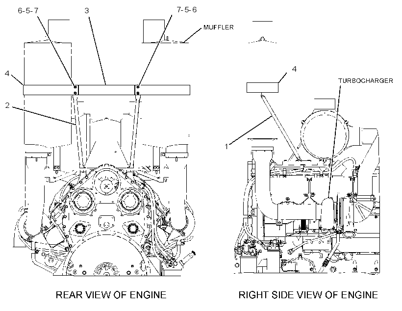 MOUNTING GP-MUFFLER 3358825 CAT