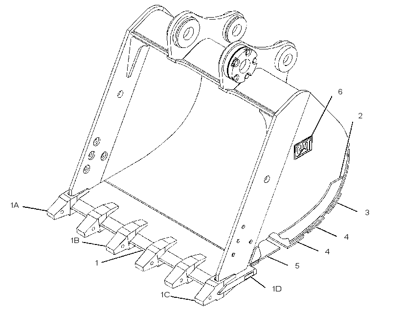BUCKET AS-MASS EXCAVATION 2392706 CAT