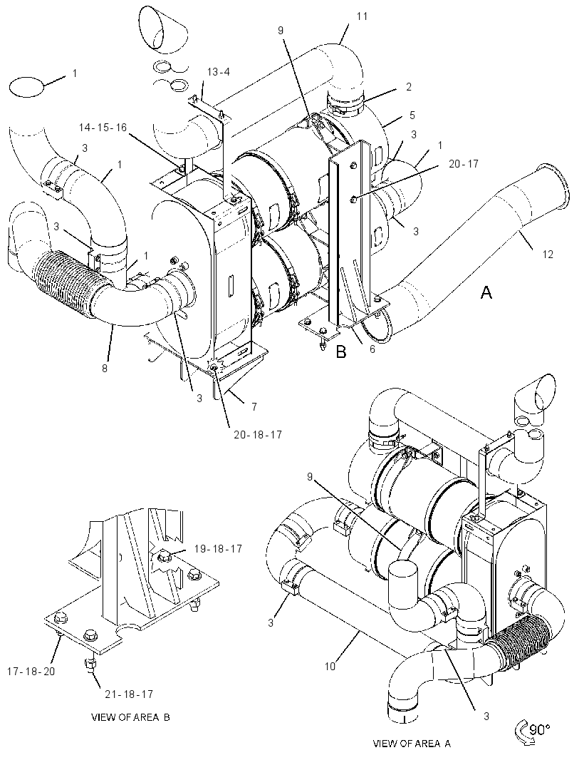 FILTER & MTG GP-EXHAUST 2942307 CAT