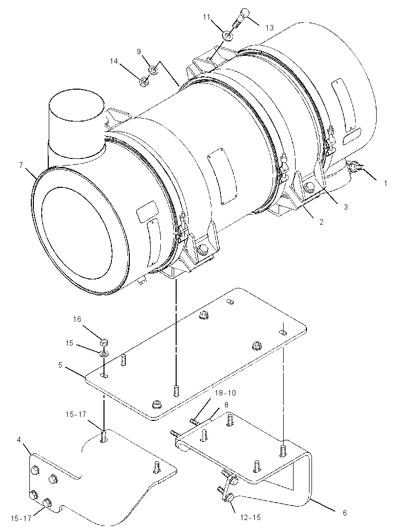 FILTER & MTG GP-DPF 3229843 CAT