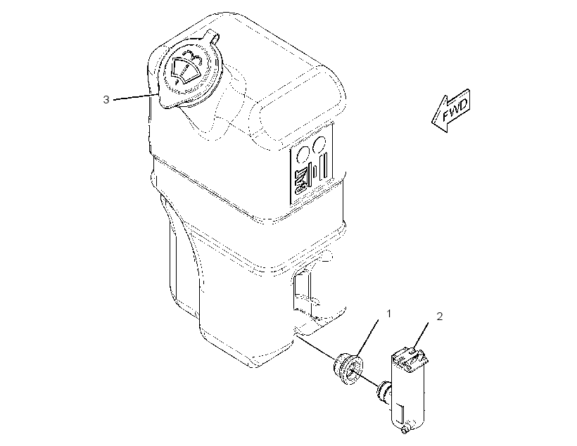 TANK AS-WINDOW WASHER 3406762 CAT