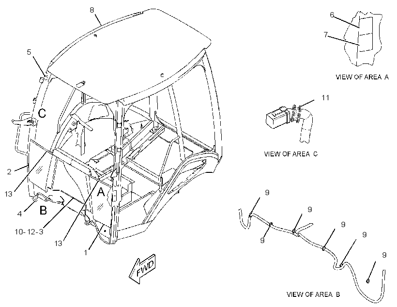 CANOPY GP-OPEN ROPS 3427141 CAT