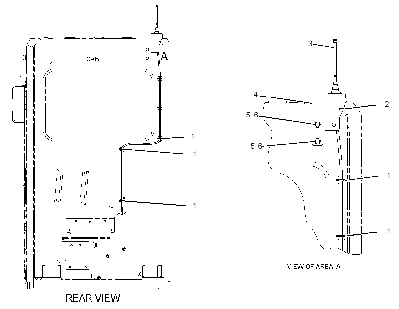ANTENNA & MOUNTING GP 3386882 CAT